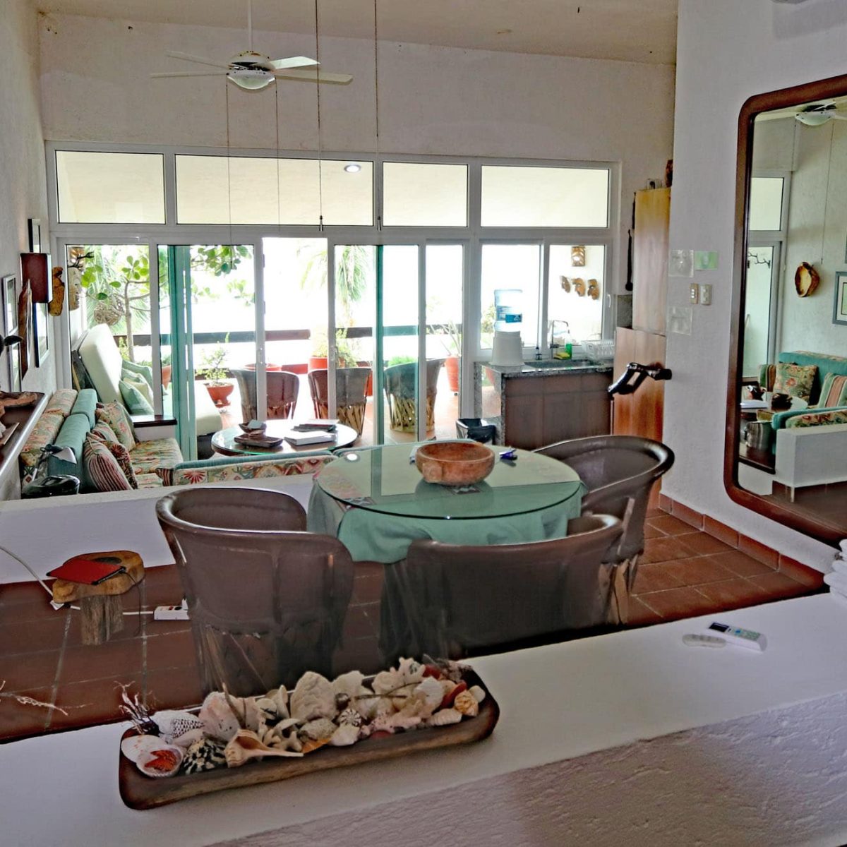 Azul Cielo, La Sirena #12, Looking Into the Main Living and Dining Areas